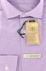 Borrelli Lavender Purple Shirt - Extra Slim - S/S - (MA2555ANDREA)