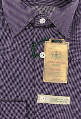Luigi Borrelli Purple Fancy Shirt - Extra Slim - S/S - (MA49480MICHELE)
