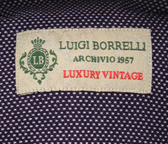 Luigi Borrelli Purple Fancy Shirt - Extra Slim - S/S - (MA49480MICHELE)
