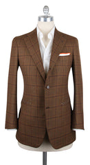 Orazio Luciano Brown Plaid Wool Sportcoat - 3 Button - 38/48