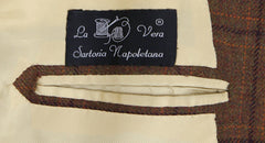 Orazio Luciano Brown Plaid Wool Sportcoat - 3 Button - 38/48