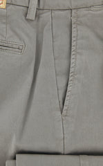 Luigi Borrelli Gray Solid Pants - 32/48 - (10SLIMCERN/LDY/MASTICE)