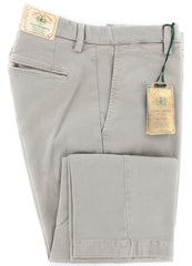 Luigi Borrelli Beige Solid Pants - 30/46 - (10SLIMCERN/LDY/SABBIA)