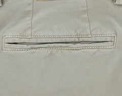 Luigi Borrelli Beige Solid Pants - 38/54 - (10SLIMCERN/LDY/TENDA)