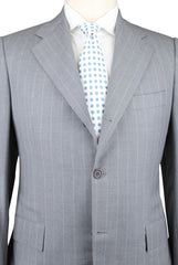 Kiton Gray Super 180s Suit - 44/54 - (701257/R7)