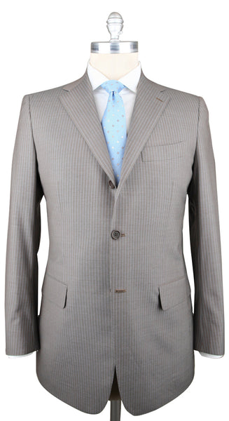Kiton Brown Super 180s Suit - 44/54 - (UA309/1Z2267/AD2/R7)
