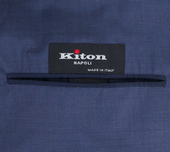 Kiton Navy Blue 100% Silk Solid Coat - 3 Button - Size S (US) / 48 (EU)