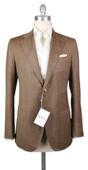 Orazio Luciano Brown Wool Solid Sportcoat - 40/50 - (2BOTTONI5330)
