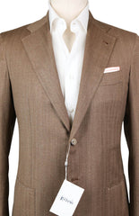Orazio Luciano Brown Wool Solid Sportcoat - 40/50 - (2BOTTONI5330)