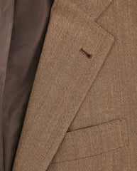 Orazio Luciano Brown Wool Solid Sportcoat - 40/50 - (2BOTTONI5330)