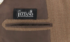 Orazio Luciano Brown Wool Solid Sportcoat -  40/50 - (2BOTTONI5330)