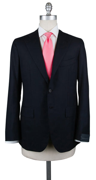 Orazio Luciano Midnight Navy Blue Wool Suit - (3BFDLAUT0132) - Parent