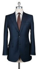 Orazio Luciano Dark Blue Wool Solid Suit - (AU2BOTTONI250080) - Parent