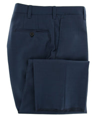 Orazio Luciano Dark Blue Wool Solid Suit - (AU2BOTTONI250080) - Parent