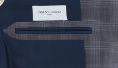 Orazio Luciano Dark Gray Wool Blend Plaid Suit - (OL1016173) - Parent