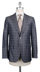 Orazio Luciano Dark Gray Wool Blend Plaid Suit - (OL104174) - Parent