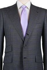 Orazio Luciano Gray Wool Plaid Suit - (FINTO3B843269R7) - Parent