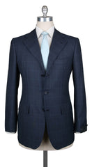 Orazio Luciano Blue Wool Plaid Suit - 44/54 - (AUSUIT3BX7)