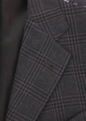 Orazio Luciano Brown Plaid Sportcoat - 40/50 - (A9254)