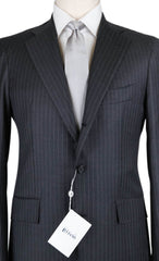 Orazio Luciano Gray Wool Striped Suit - 40/50 - (FINTO3BOT5105007L)