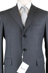 Orazio Luciano Gray Wool Striped Suit -  44/54 - (FINTO3BOT6036)