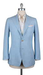 Orazio Luciano Light Blue Wool Fancy Sportcoat - 38/48 - (GU3BX5)