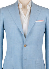 Orazio Luciano Light Blue Wool Fancy Sportcoat - (GU3BX5) - Parent
