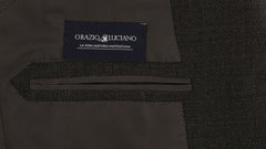 Orazio Luciano Brown Wool Solid Sportcoat - (GU3BFDLT0790R7) - Parent