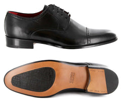 Paolo Scafora Black Shoes - Lace Ups - 7.5/6.5 - (GENRUSS/BOL/FERNERO)