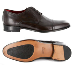 Paolo Scafora Dark Brown Shoes - 8/7 - (GENRUSS/BOL/FERTMORO)