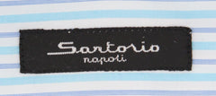 Sartorio Napoli Light Blue Striped Shirt - Slim - (SA-C2STRX16) - Parent
