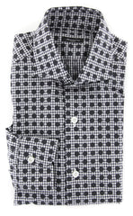 Sartorio Napoli Black Polka Dot Shirt - Slim - 15.75/40 - (SA-FNCYX5)