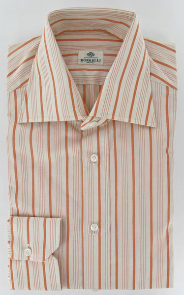Luigi Borrelli Orange Shirt 15.75/40