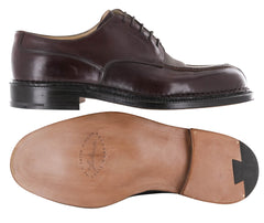 Silvano Lattanzi Burgundy Red Leather Derby Shoes - (592) - Parent