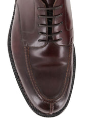 Silvano Lattanzi Burgundy Red Leather Derby Shoes - (592) - Parent