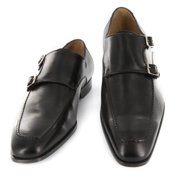 Sutor Mantellassi Black Shoes - Monk Straps - 6.5/5.5 - (SM53019)