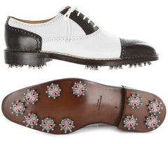 Sutor Mantellassi Brown Golf Shoes - Cap Toe - 8/7 - (990BICGOLF)