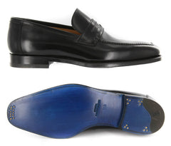 Sutor Mantellassi Black Shoes - Penny Loafers - 6.5/5.5 - (BS901NERO)