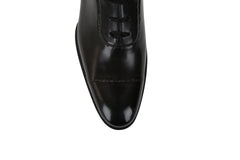 Santoni Charcoal Gray Leather Shoes - Lace Ups - (ST121720217) - Parent
