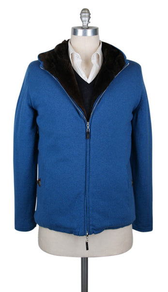 Svevo Parma Blue Cashmere Solid Jacket - (SV729) - Parent