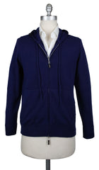 Svevo Parma Blue Cashmere Sweater - Hood - Small/48 - (SV-AI14-V15C)