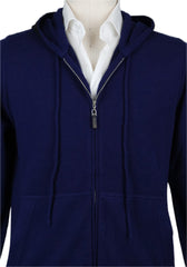 Svevo Parma Blue Cashmere Sweater - Hood - (SV-AI14-V15C) - Parent
