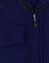 Svevo Parma Blue Cashmere Sweater - Hood - (SV-AI14-V15C) - Parent