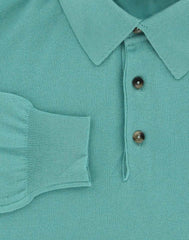 Svevo Parma Green Cashmere Sweater - Polo - Large/52 - (42001SA1242)