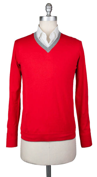 Svevo Parma Red Sweater - V-Neck - (4659SE12MP46V18C) - Parent