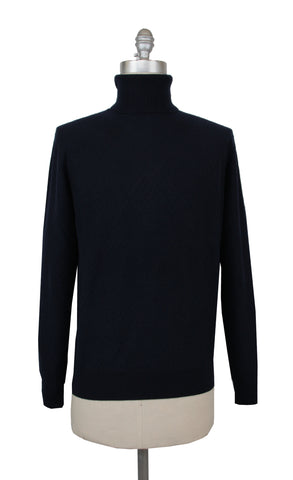 Ballantyne Dark Blue Turtleneck Sweater