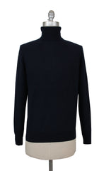 Ballantyne Dark Blue Cashmere Turtleneck Sweater - (BA314241) - Parent