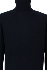 Ballantyne Dark Blue Cashmere Turtleneck Sweater - (BA314241) - Parent