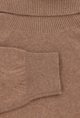 Ballantyne Light Brown Cashmere Turtleneck Sweater - (BA314242) - Parent