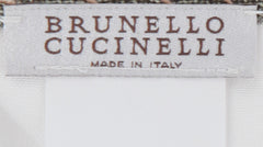Brunello Cucinelli White Solid Cotton Pocket Square (BC1032316)